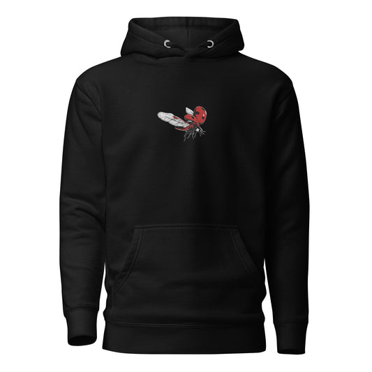 Good Fortune Ladybug Embroidered Hoodie