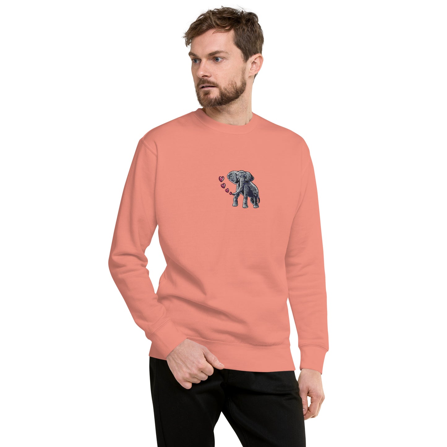 Elephant Breathing Love Premium Sweatshirt