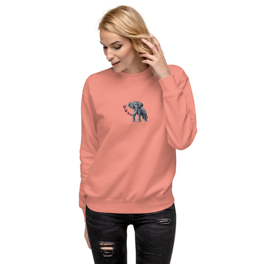 Elephant Breathing Love Premium Sweatshirt