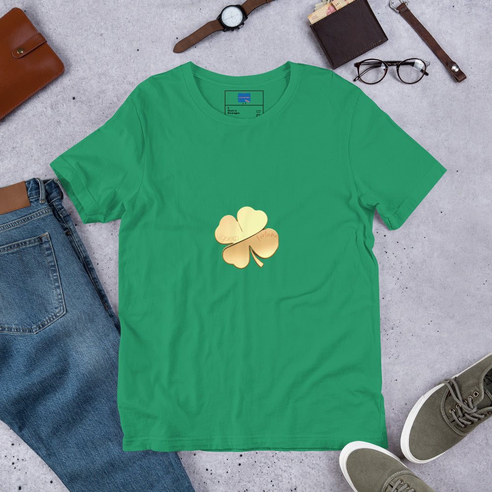 Good Fortune (Engraved) Clover Unisex t-shirt