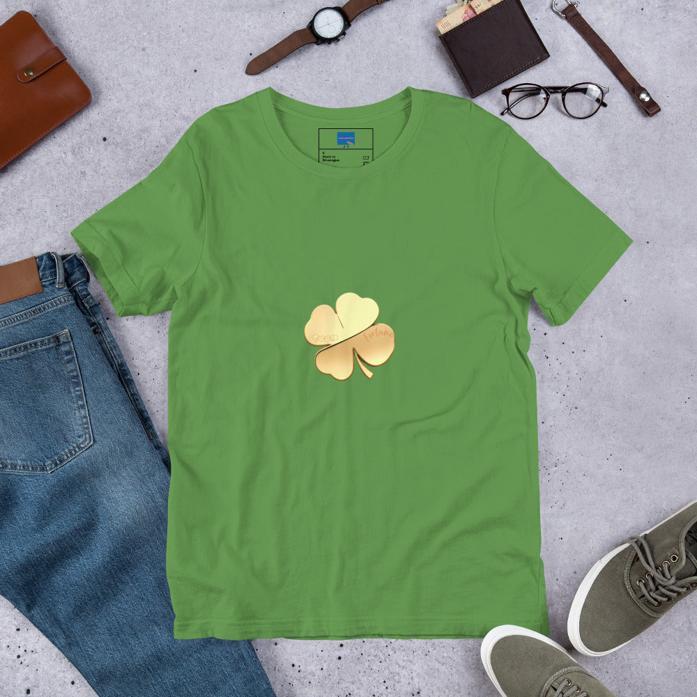 Good Fortune (Engraved) Clover Unisex t-shirt